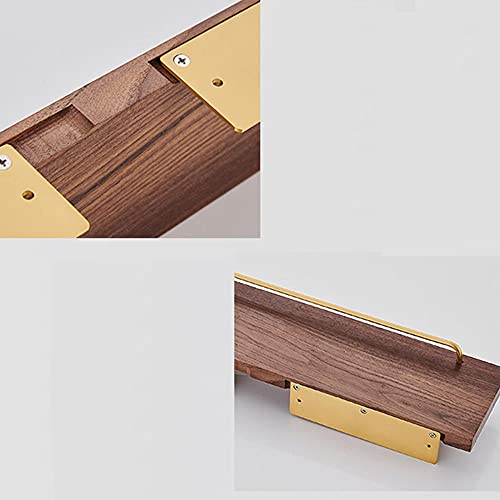 Cesta de Ducha Estantes de Ducha de Madera Sin perforación Cesta de Ducha Adhesivo antioxidante montado en la Pared para baño cocina-60cm