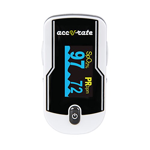 Acc U Rate Finger Pulse Oximeter 2-way Color Ole Screen