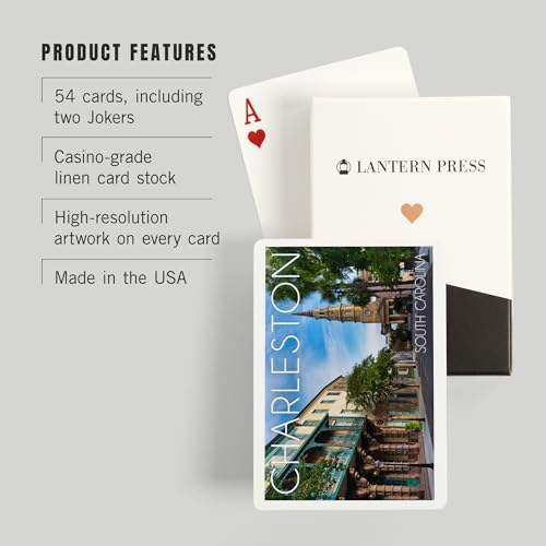 Juego de póker Charleston South Carolina 52 cartas miniatura 3