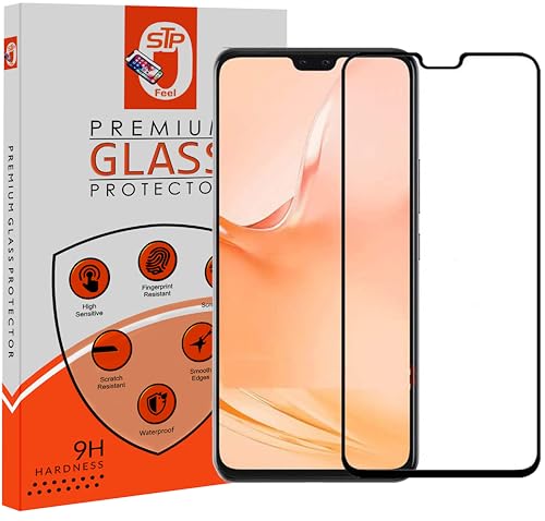 Image of STP FEEL Premium Tempered Glass Screen Protector Compatible for Vivo V23 (Black, Pack of 2) Edge to Edge Coverage with Easy Installation Kit