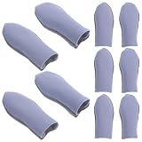 GRADENEVE 10pcs Ultra-Thin Breathable Gaming Finger Sleeves Anti-Slip Finger Protectors for Mobile Game Touchscreen Sweat-Absorbing Covers for Adults Compact Lightweight Design