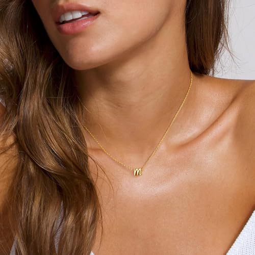 Turandoss Cross Necklace for Women Trendy - Gold Initial Letter Necklaces for Women, Personalized Layered Tiny Cross Necklace Jewelry Gifts, Dainty 14k Gold Plated Necklaces Jewelry Gifts for Her3