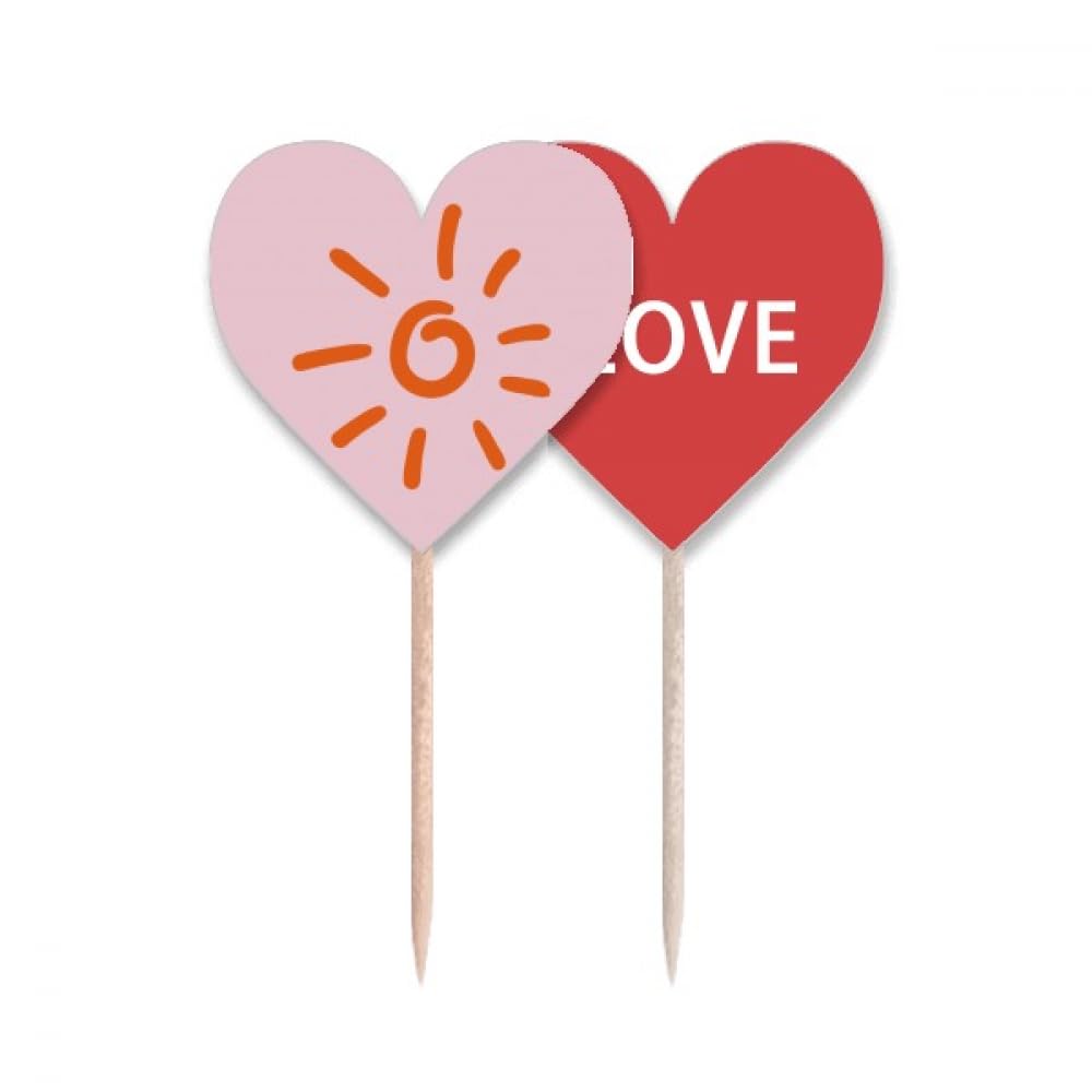 Pic cupcake soleil et amour pour offrir une décoration de table créative