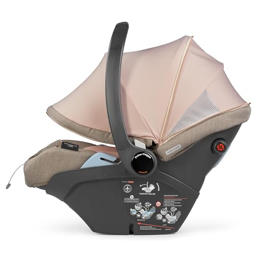 Image of PEG Primo Viaggio Lounge - Rear Facing Infant Car Seat - Mon Amour | Reclining Rear Facing Infant Car Seat, Includes Base with Load Leg & Anti-Rebound Bar, for Babies 4 to 30 lbs, Made in Italy