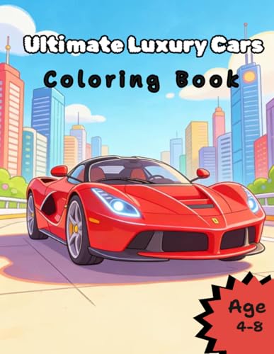 Luxury Supercars Coloring Book for Kids image 2