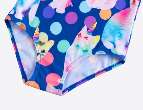Image of Girls Swimsuits One-Piece Bathing Suits Multicolor Kids Sport Summer Beach Swimwear for 2-10 Years Old