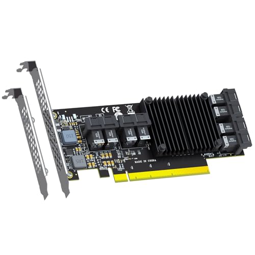 Contrôleur PEX8749 Raid NVMe avec 8 ports SFF-8643 pour étendre le stockage PCIE