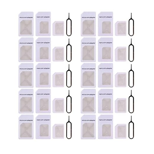 4 in 1 Nano SIM Card Adapter Converter Kit Nano to Micro, Nano to Regular, Micro to Regular Standard with SIM Extractor for All Mobile/Smartphone Devices-10pcs
