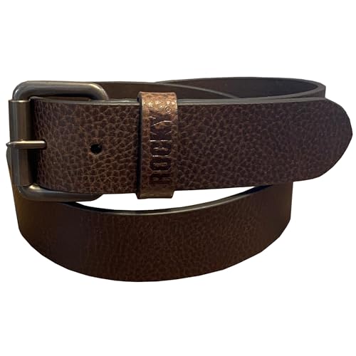 Rocky Mens Linden Black Heavy Duty Leather Work Belt