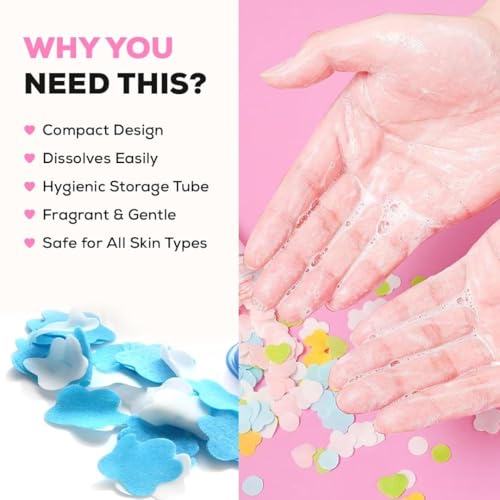 Image of GENZY Paper Soap Sheets 16 Tube Pack | Travel Paper Soap | Portable Hand Wash Soap Strips | Disposable Pocket Soap | Scented Flower Design Tubes | Instant Dissolving Soap Sheets for School, Camping, Outdoor & Travel Essentials for Men, Women & Kids