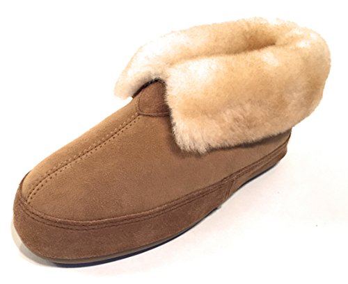 Qwaruba womens Qwaruba Women's Fireside Sheepskin Slipper Brown Size: 6 UK