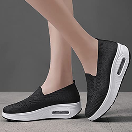 Tênis ortopédico feminino 2023, sapatos ortopédicos para mulheres, tênis de plataforma elástica de m