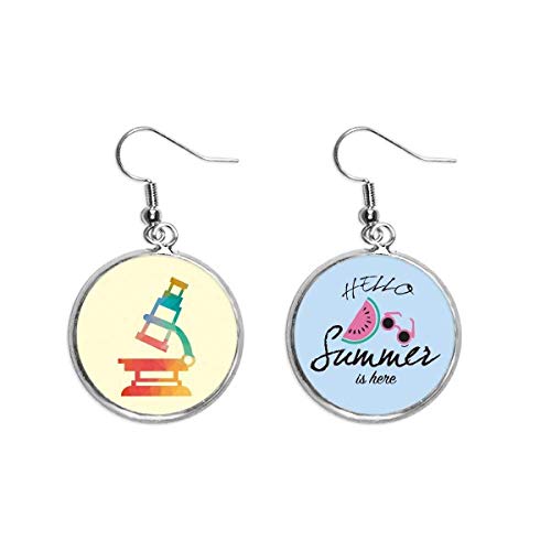 Pendientes de sandía y química con dibujos animados para lóbulo