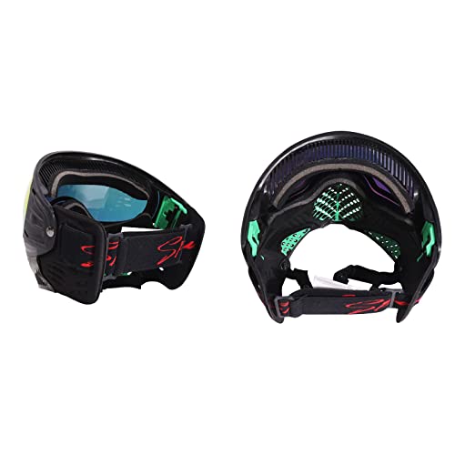 Paintball Mask With Double Lens,Airsoft Mask,Paintball Gear (Black Colorful Lens) #TOP3