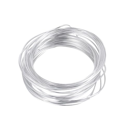 Alambre de aluminio flexible plateado y antioxidante para moldear figuras DIY