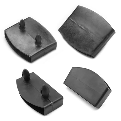 Aieino 36 Tapas De Plástico Para Listones De Cama De 55 Mm, 24 12 Soportes Laterales Y Centrales Para Somier De Cama De Repuesto Para Camas Individuales, Dobles, King Size Que Sujetan Madera Negro