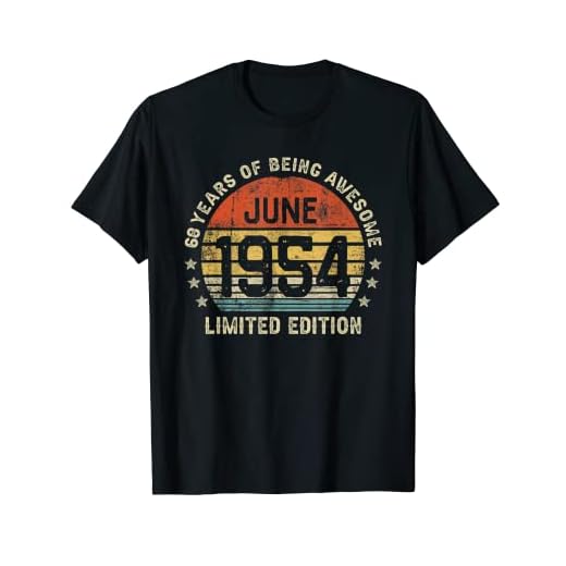 68 Años Cumpleaños Regalo Junio 1954 Divertido Mujer Hombre Camiseta