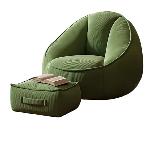 Sofá puf acogedor para dormitorio y sala de estar, cómoda tumbona reclinable para espacios pequeños, asiento de suelo suave de apoyo y reposo para máxima relajación