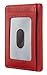 Travelambo Front Pocket Minimalist Leather Slim Wallet RFID Blocking Medium Size(crazy horse red)