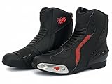 STAR AST Motorcycle Racing Boots Waterproof Anti-Slip Sport Riding Shoes with Adjustable Fit and Protective Design for Men