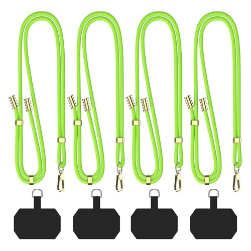 POHFP 4 Sets Green Adjustable Crossbod Cell Phone Lanyard,Travel Essentials - image 1