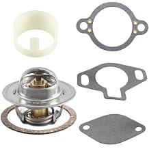 Thermostat Kit with Gaskets and a Housing Sleeve Compatible with MerCruiser V-6 & V-8 4.3L 5.0L 5.7L 7.4L 8.2L Engine 1987-2016 Replace# 807252Q5, 160 Degree