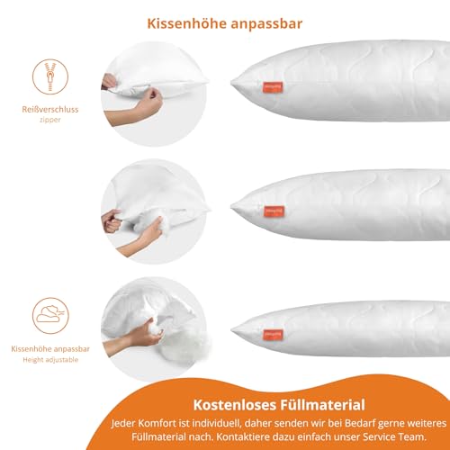 Sleepling 190001-P Basic 100 Mikrofaser Kissen