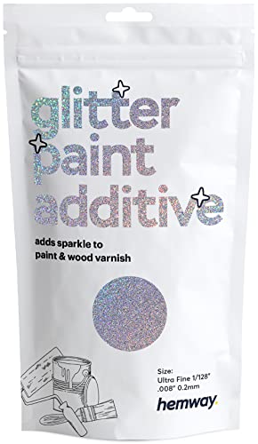 Silver Holographic Glitter Paint Additive for Walls...