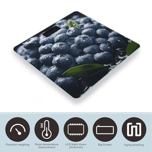 Báscula digital para baño con vidrio templado 26 x 26 cm miniatura 3
