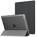 Produktbild MoKo Hülle für iPad 2/3 / 4 - PU Leder Tasche Schale Smart Case mit Translucent Rücken Deckel, mit Auto Schlaf/Wach Funktion und Standfunktion für Apple iPad 2/3 / 4 9.7 Zoll Tablet-PC, Space Grau