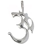 Om Zeichen Anhänger Bella Carina unisex Anhänger Om Zeichen, 2,9 cm, 925 Sterling Silber