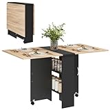 ESTRUCTURA RESISTENTE: Mesa plegable de comedor con estructura resistente de melamina de madera de alta calidad. Soporta hasta 20 kg y no requiere apenas mantenimiento. Se limpia fácil con un paño húmedo