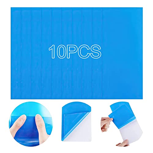 Seloxmcs 10 PCS Selbstklebende Reparaturflicken Pool für Schwimmbäder, Reparatur-Pool-Flicken, PVC-Reparaturset Pool, Pool-Flicken, selbstklebend Unterwasser, Klebe-Flicken Pool für Wasserbett, Blau Cover