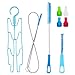 Hydration Water Bladder Cleaning Kit,4 in 1 Cleaner Brushes Pack for Universal Water Reservoir Storage Bag Backpack Bottles