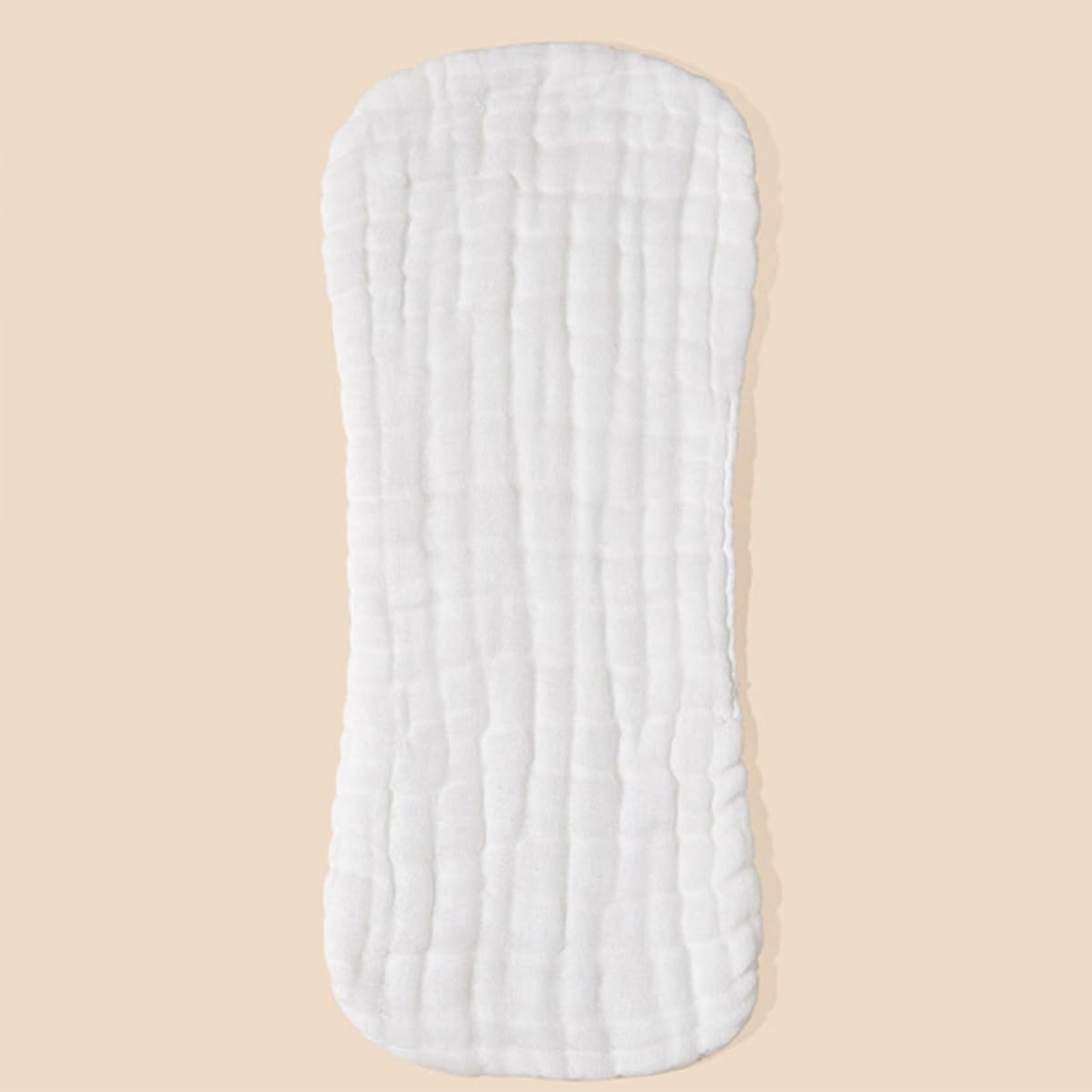 5pcs Reusable Cotton Diaper Liners Soft Breathable Cloth for Newborns Absorbent Washable Diapers for Home and Months