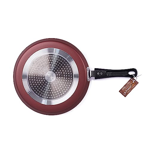 Image of Mumma's LIFE Non Stick Dosa Tawa with Sturdy Riveted and Bakelite Handle (Induction and Gas Stove Friendly), Non Toxic and PFOA Free, 24 Months Warranty (25CM, Blue)