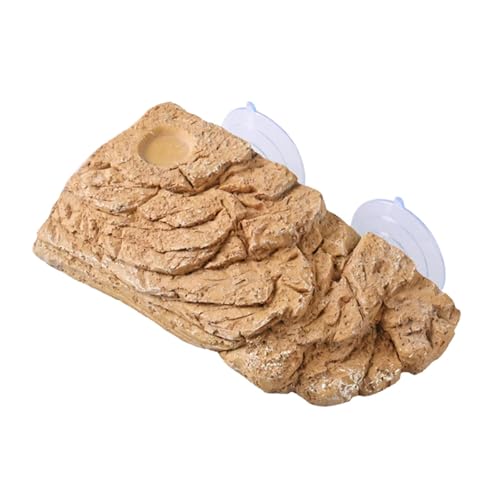 Benboo カメの日光浴用リクガメ用ドックエクササイズ、カエルやスッポン、リクガメの登り坂用ランプフロートテラスのための丈夫な爬虫類の生息地