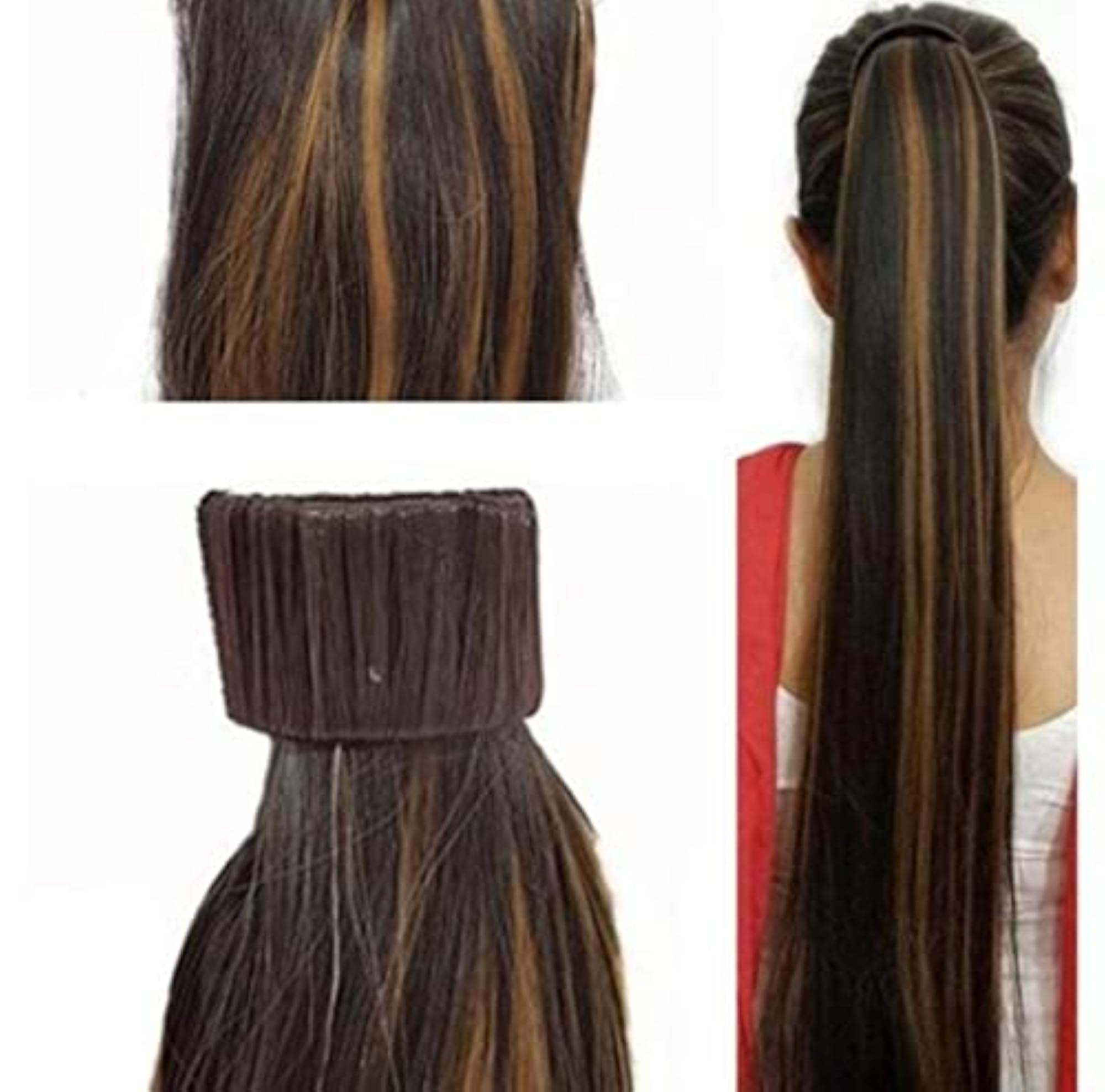 Straight Synthetic Clip In Claw Ponytail Hair Extension