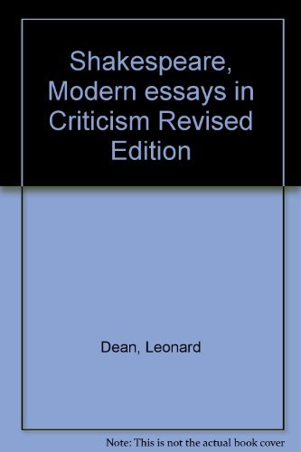 Shakespeare, Modern essays in Criticism Revised... B003KLFF74 Book Cover