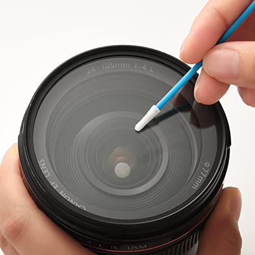 Aawipes Lint Free Polyester Swabs Pointed Tips Microfiber (200 Pcs, 73Mm/2.9" Length, 3.2Mm/0.12" Head Width, Blue) Multi-Purpose Precision Swabs For Inkjet Printers, Pcb, Crafts, Etc. (A756A) #TOP3