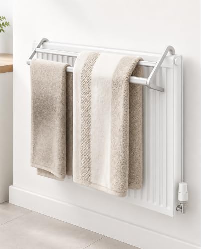 Over Radiator Airer Indoor Clothes Dryer & Towel Rack White Pack of 2
