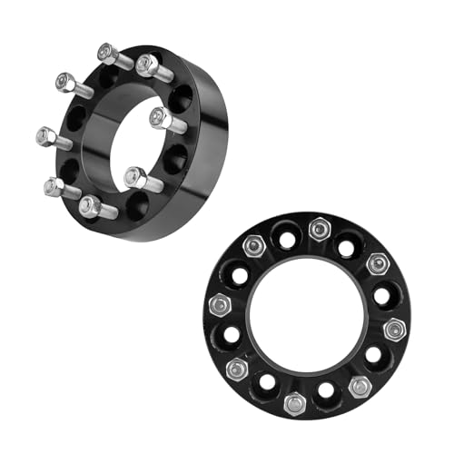 KAX Espaçadores de roda de 8 x 170 mm, espaçador de roda centralizado de 2 polegadas com pinos M14 x
