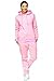 Produktbild Violento Damen Jogginganzug Uni 586 | 100% Baumwolle | Trainingsjacke mit Reißverschluss | Hose mit Gummizug und Zugband | Rippstrickbündchen | Rose, M