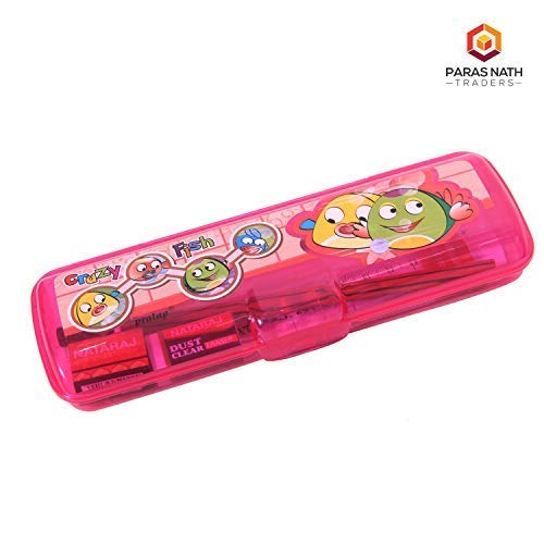 Image of LUCID...We Build Relations Pencil Case Set for School Use with Branded Stationery for Birthday Parties Return Gift Purpose with Complementary Gift Wrap. (Pack of 18)