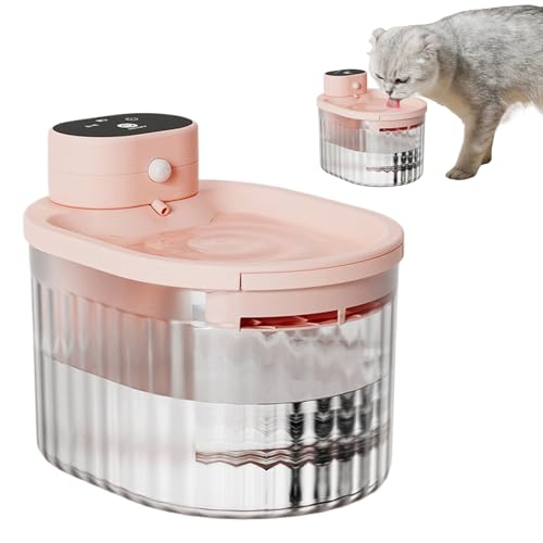 Fuente de Agua Cat - dispensador de filtración Profunda automática 3L | Fuente de alimentador de Agua de Mascotas, para Gatos Perros Cachorros Animales pequeños de apartamento en casa