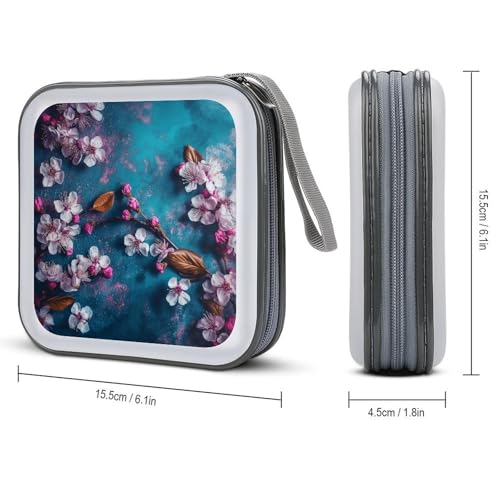 Boîtier CD DVD 40 compartiments plastique anti-rayures fermeture éclair
