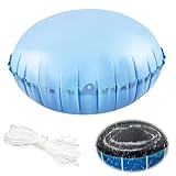 YJSDDNTY 1.1x1.1m Winter Poolkissen Winterfestes Luftkissen, mit 15m Seile,Pool Luftkissen Für Winterabdeckplanen Poolabdeckung Langlebig Stark Kaltbeständig Für Winterkissen Pool Blau