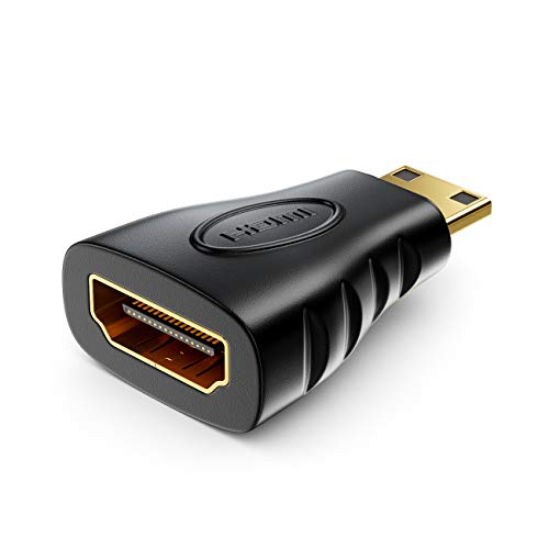 RuhZa-HDMI-to-Mini-HDMI-Adapter-HDMI-Female-to-Mini-HDMI-Socket-Video-Adapter-1920x1200-Full-HD-1080p-Black
