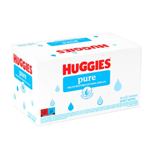 Huggies Pure Lingettes pour bébé, 672 lingettes