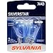 SYLVANIA 7443 SilverStar High Performance Miniature Bulb, (Contains 2 Bulbs)